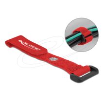 Tarranauhanippuside lenkillä ja kiinnitysreiällä P 150 x L 20 mm punainen, 5 kpl