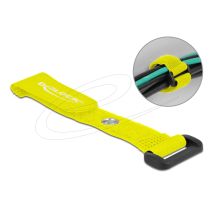 Tarranauhanippuside lenkillä ja kiinnitysreiällä P 190 x L 25 mm keltainen, 5 kpl