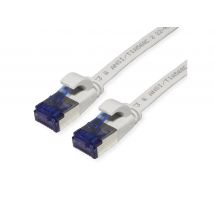 Ethernetkaapeli litteä Cat.6A U/FTP harmaa 3,00m