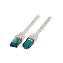 Ethernetkaapeli CAT 6A S/FTP (PiMF), 500 MHz, harmaa 50m