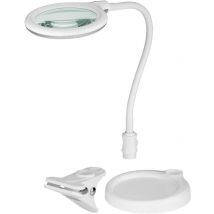 LED-suurennuslamppu alustalla ja kiinnikkeellä, 100mm, 1,75x suurennus