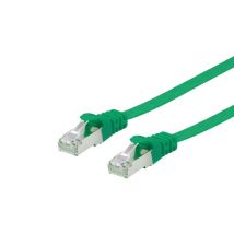 Ethernetkaapeli litteä Cat.6A U/FTP vihreä 1,00m