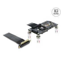 Delock PCI Express 3.0 x4 - M.2 Key M -sovitin tuulettimella ja kaapelilla 10 cm