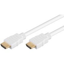 HDMI kaapeli  4K @ 60 Hz, valkoinen 0,5m