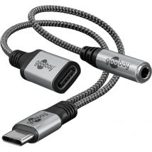 USB-C™-sovitin USB-C™-liitäntään ja jakki, 3,5 mm 3pin AUX
