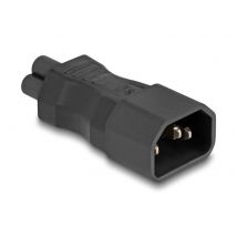 Virtajohdon adapteri IEC 60320 - C14 - C5, uros / naaras, 2,5 A, suora