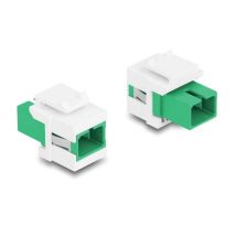 Delock Keystone moduuli SC Simplex naaras - naaras, vihreä/valkoinen