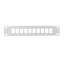10" keystone paneeli 10-port harmaa