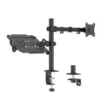 Teline kaksoiskiinnityksellä, 17–32" näytöt (10 kg), 12–17"  kannettavat/tabletit (9 kg)
