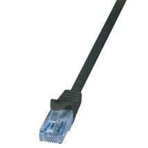 Ethernetkaapeli Cat.6A, U/UTP, musta, 1.5 m