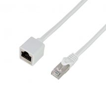 Ethernet jatkokaapeli Cat.6A S/FTP valkoinen 2m