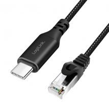 USB 3.2 Type-C – RJ45 kaapeli, 1 Gbps, 1,5 m