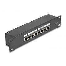 Delock 10″ Coupler Patch Panel 8 Porttia Cat.6