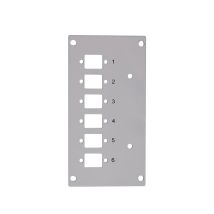 Liitoskotelon etulevy, 6 x LC duplex / 6 x SC simplex
