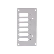 Liitoskotelon etulevy, 6 x SC duplex / 6 x LC-Quad