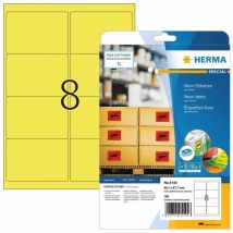 Herma neontarra A4 99,1 x 67,7 mm, valonkeltainen pysyvä tartunta, 160 kpl
