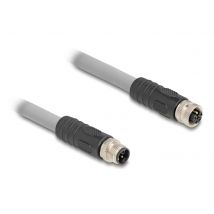Delock M12 L-coded 5 pin uros-naaras PUR 3 m