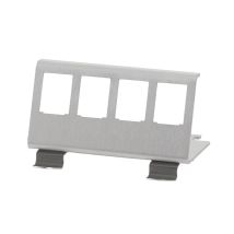 DIN-kiskosovitin 4x keystone-moduulille, metallia
