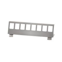 DIN-kiskosovitin 8x keystone-moduulille, metallia