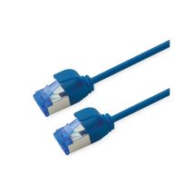 Ethernetkaapeli S/FTP Cat.6A LSOH, Slim, PoE, musta, 5.0 m