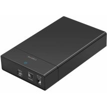 USB-C/A -kiintolevykotelo 2,5” ja 3,5” SATA-kiintolevyille/SSD-levyille